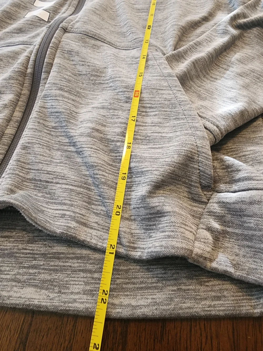 Nike Boy's Light Gray Full-Zip Hoodie Jacket L
